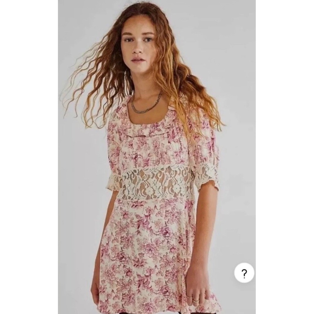 Free People Dress Lucie Mini Dress Size: US 12 | UK 16‎ (run smaller)